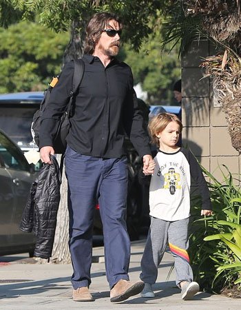 Christian Bale Son Pic