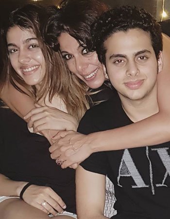 Pooja Bedi's Son and Daughter Pic