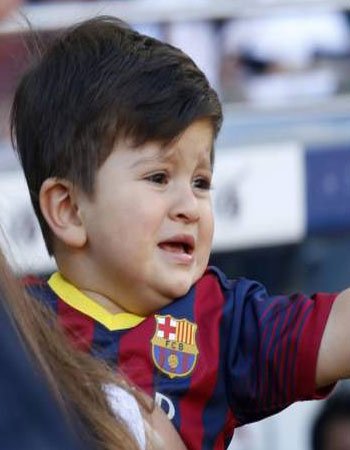 Thiago Messi Childhood Pic