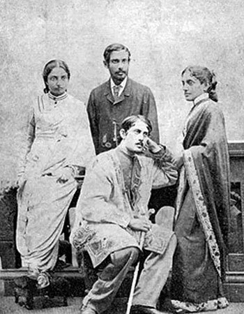Rabindranath Tagore Sister and Brother Pic