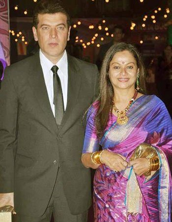 Aditya Pancholi with his Wife Zarina Wahab