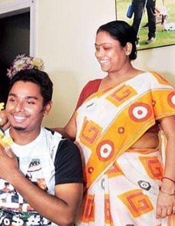 Atanu Das with his Mother