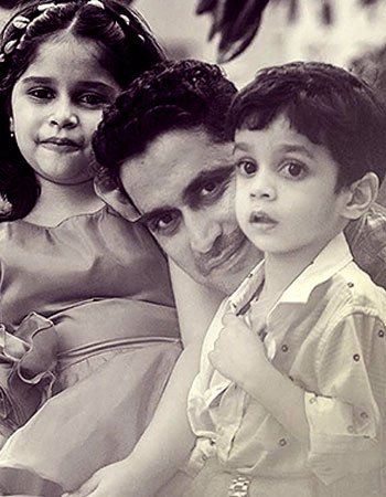 Chinmay Mandlekar with his Children