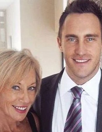 Faf du Plessis with his Mother