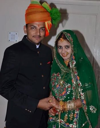 Gagan Choudhary with his Wife Roshni Nain