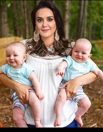 Gene Goodenough wife with his Twins Baby