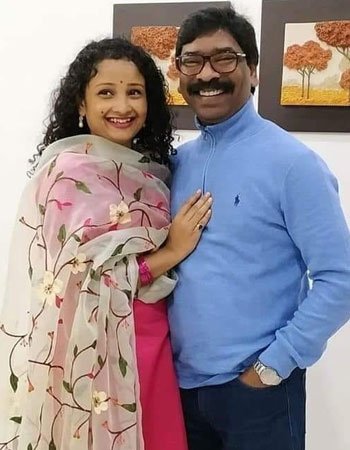 Kalpana Soren with her Husband Hemant Soren