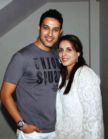 Khalid Siddiqui with his wife Raahat (Divorced)