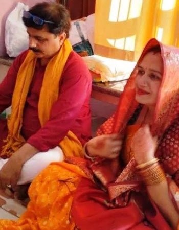 Neetu Pandey with her Husband Sunil Pandey