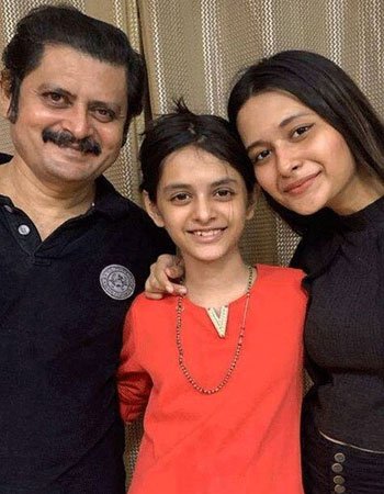 Rohitash Gaud with his Daughters