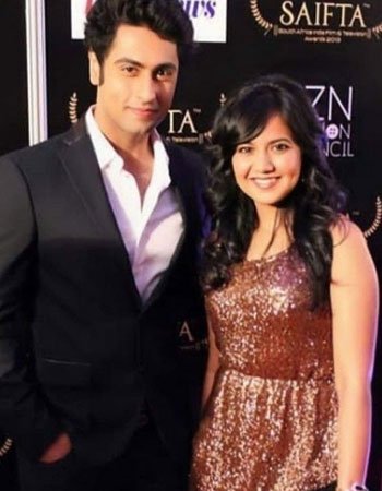 Roopal Tyagi with her Ankit Gera