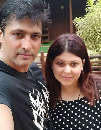Salil Ankola with his Second Wife Ria Banerjee