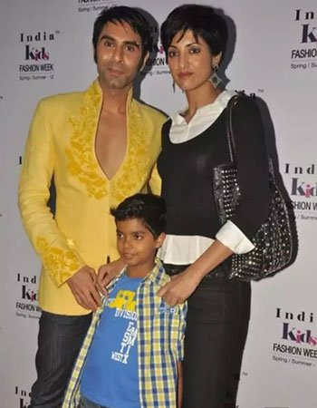 Sandeep Soparkar with his Wife Jesse Randhawa and Son