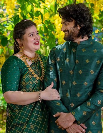 Sudheer Babu with his wife Priyadarsini