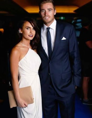 Tim Southee with his wife Brya Fahy