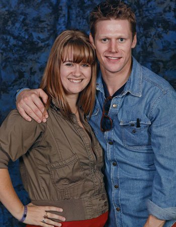 Zach Roerig with his Sister Emily