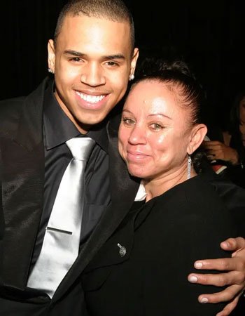 Chris Brown with his Mother Joyce Hawkins