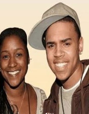 Chris Brown with his Sister Lytrell Bundy
