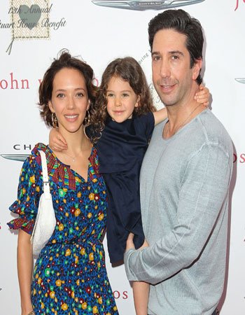 David Schwimmer with his Wife and Daughter