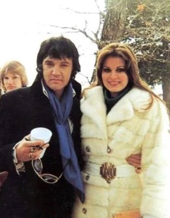 Elvis Presley with his Girlfriend Ginger Alden