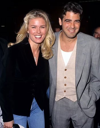 George Clooney with his Girlfriend Vendela Kirsebom