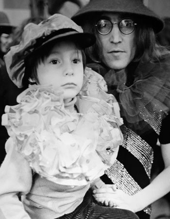 John Lennon with his Son