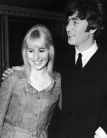 John Lennon with his first Wife Cynthia Powell