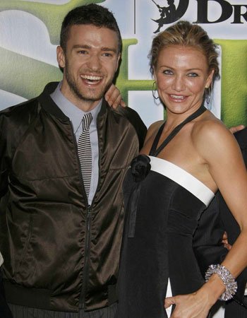 Justin Timberlake with his Girlfriend Cameron Diaz