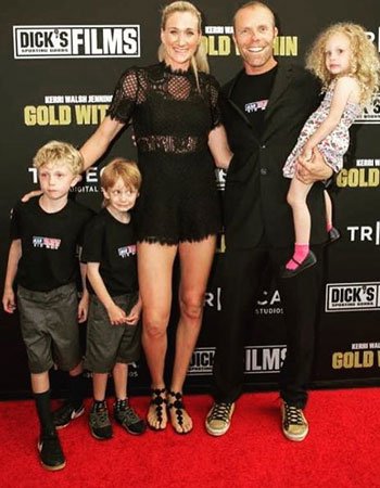Kerri Walsh Jennings with her Husband and Children