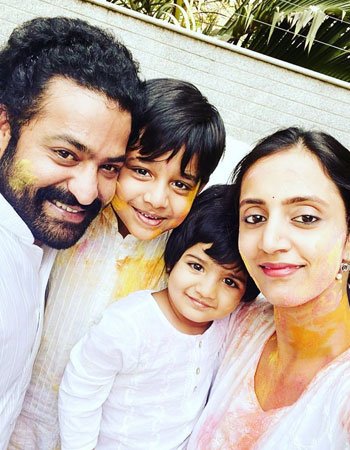Lakshmi Pranathi with her Husband and Children