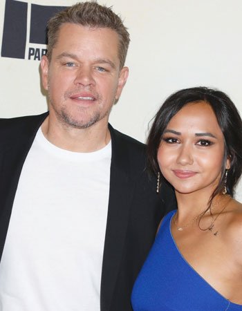 Matt Damon with his Daughter Isabella Damon