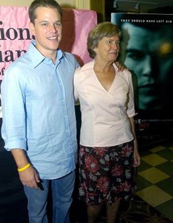Matt Damon with his Mother Nancy Carlsson-Paige