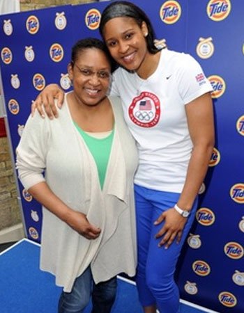 Maya Moore with her Mother