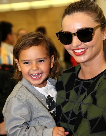Miranda Kerr with her Son