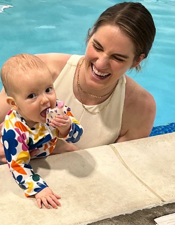 Missy Franklin with her Daughter Sarah Caitlin Johnson