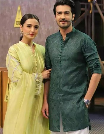 Momal Sheikh with her Brother Shehzad Sheikh