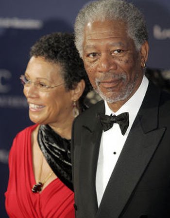 Morgan Freeman with his wife Myrna Colley-Lee