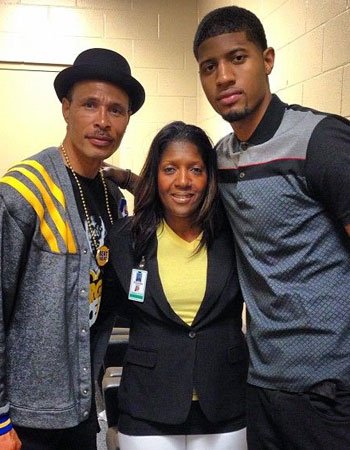 Paul George with his Parents