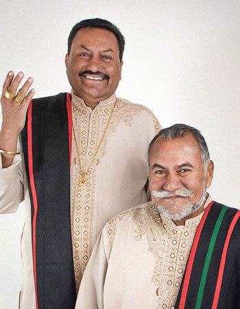 Puranchand Wadali with his brother Pyarelal Wadali