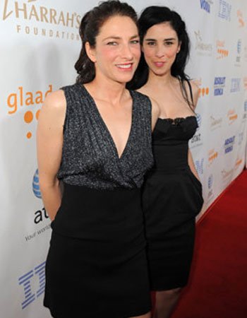 Sarah Silverman with her Sister  Laura Silverman