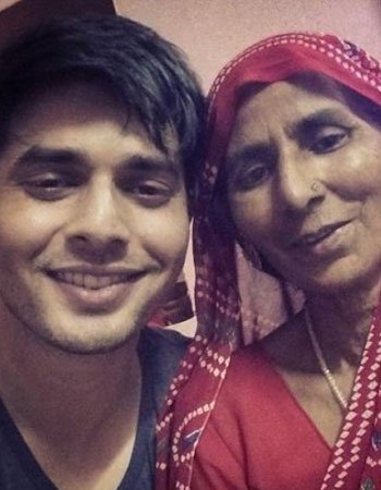 Ansh Bagri with his Mother