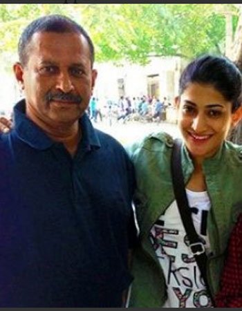 Ashwini Ponnappa with her Father M.A.Ponnappa