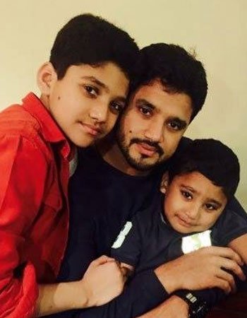 Azhar Ali with his Children