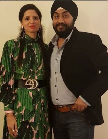 Balvinder Singh Suri with his Wife Savinder Suri