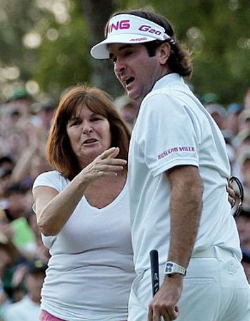Bubba Watson with his Mother Molly Marie Watson