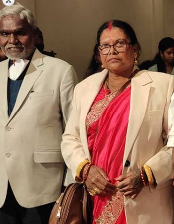 Champai Soren with his wife Manko Soren