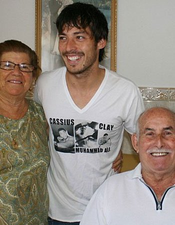David Silva with his Parents