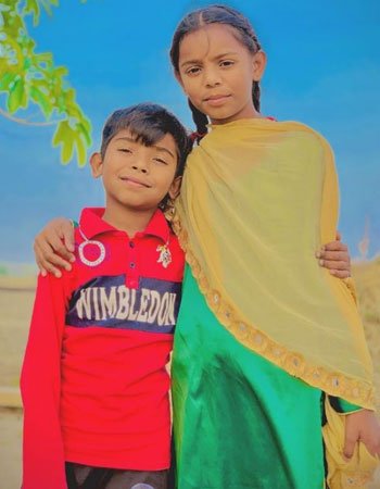 Gagan Likhari with his Sister