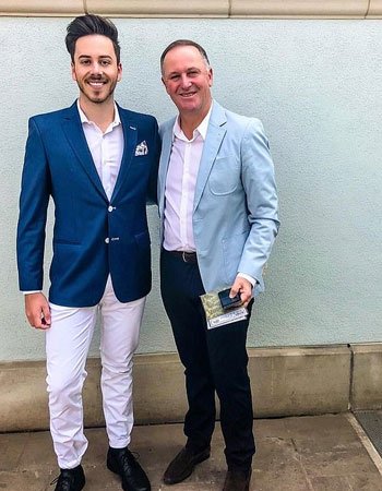 John Key with his Son Max Key