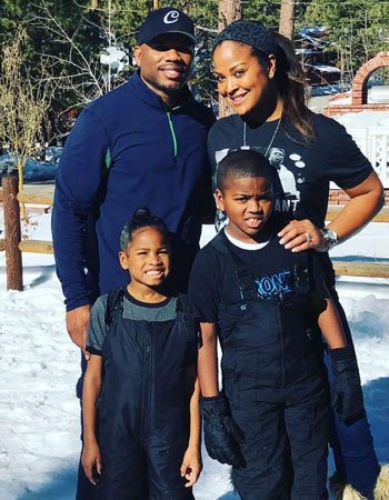 Laila Ali with her Children and Second Husband Curtis Conway